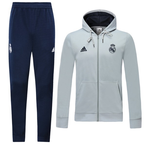 Chandal Del Real Madrid 2019-2020 Azul Gris